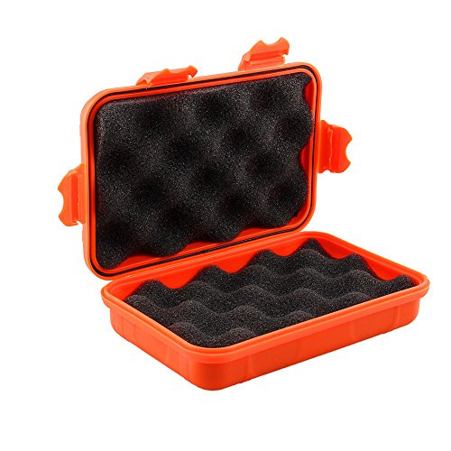 Outdoor Waterproof Shockproof Box Plastic Tool Box Enclosure Airtight Survival Case Container Storage Travel Sealed Containers Carry Box L Orange