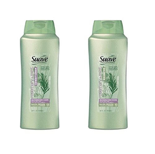 Suave Professionals Rosemary  Mint Shampoo and Conditioner Bundle 28 Oz Each Bottle