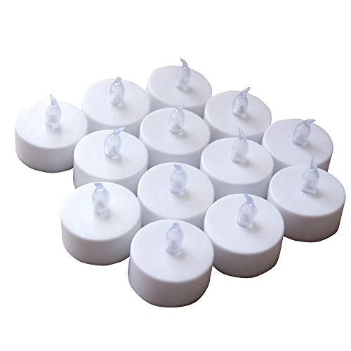 Realistic Bright, Flameless LED Tea Lights Candles, Battery Powered LED Tealight Candles, Fake Candles Tea Lights(50pack)