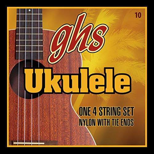 GHS Strings 10 Set Hawaiian DTuning Ukulele Strings Clear Nylon