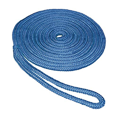 SeaSense Double Braid Nylon Dockline 12Inch X 15Foot Blue 50013080