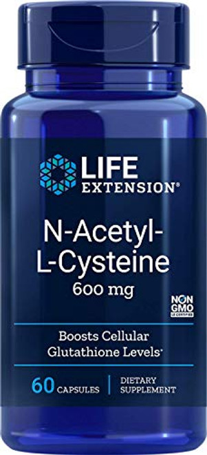 Life Extension NAcetylLCysteine 600mg 60 Vegetarian Capsules Life Extension NAcetylLCysteine 600mg 60 Vegetarian Capsules
