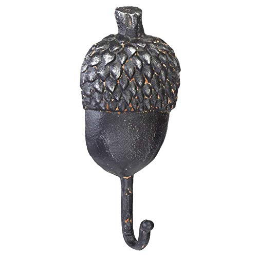 Ganz 163366 MidwestCBK Acorn Wall Hook 825 Inches Height Black