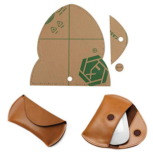 Acrylic DIY Mouse Case Coin Purse Wallet Leather Template Set Transparent Leathercraft Mould Pattern Templates Tool