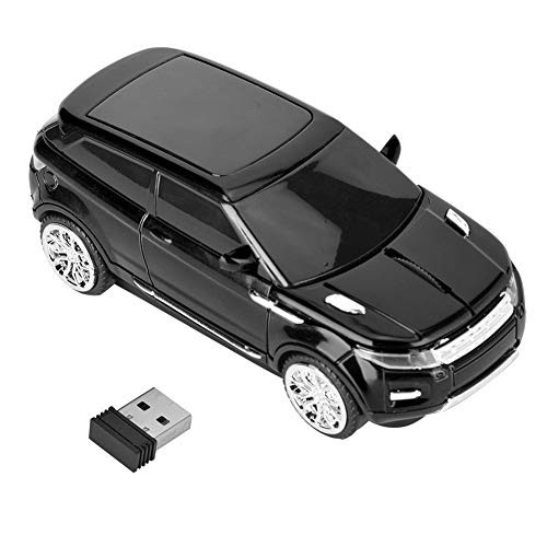 Bewinner USB Optical Mouse Wireless Optical Mouse 3D for Range Rover CarShaped Computer Laptop Wireless Mice PC Receiver PC Gaming Mice Wireless Mobile MouseBlack