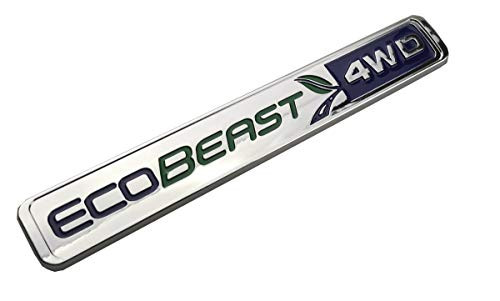 New ECOBEAST 4WD Badges Emblem 3D Nameplate Door Fender Tailgate Stickers Replacement for 20112018 F150 Chrome
