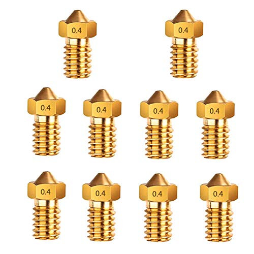 3D Printer nozzle 04mm Brass Nozzle Extruder Print Head for 175mm Filament E3D V5V6 3D Printer 10 pcs 3D Printer nozzle 04mm Brass Nozzle Extruder Print Head for 175mm Filament E3D V5V6 3D Printer 10 pcs