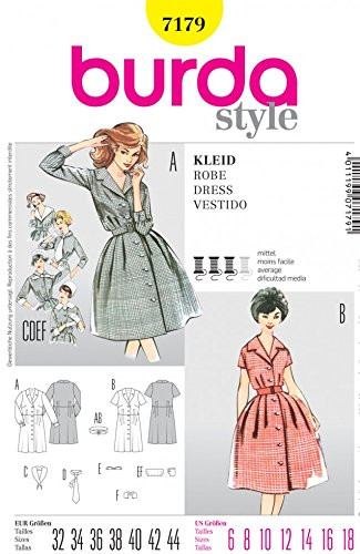 Burda Ladies Sewing Pattern 7179 - Dress Sizes: 6-18