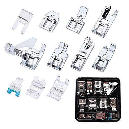 LITMIND 11Pcs Presser Feet Kit Sewing Machine Accessories for Brother Singer Janome Low Shank Sewing Machine Parts LITMIND 11Pcs Presser Feet Kit Sewing Machine Accessories for Brother Singer Janome Low Shank Sewing Machine Parts