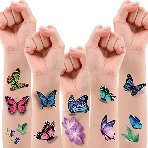 120 PCS 3D Butterfly Temporary Tattoos for Women Butterfly Fake Tattoos Party Favors for Girls Butterfly Birthday Decorations Body Art Makeup Stickers  12 Sheets 120 PCS 3D Butterfly Temporary Tattoos for Women Butterfly Fake Tattoos Party Favors for Girls Butterfly Birthday Decorations Body Art Makeup Stickers  12 Sheets
