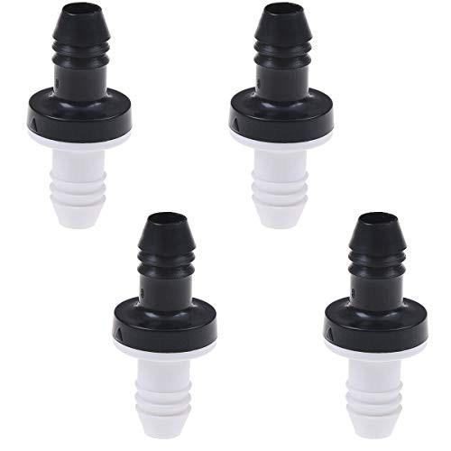 YXCC 4 Pcs 38 Check Valve 10mm ABS One Way Valve Inline Check Valve Non Return Check Valve for Fuel Gas Liquid Air