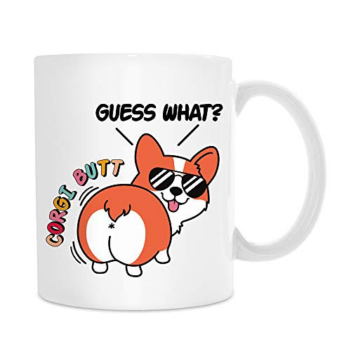 jiojio CHAN Guess What Corgi Funny Coffee Mug Funny Gift Funny Mug for Corgi Mom Corgi Dad Fathers Day Gift Mothers Day Gift Birthday Gift Corgi Owner Gift Corgi Lovers Gift jiojio CHAN Guess What Corgi Funny Coffee Mug Funny Gift Funny Mug for Corgi Mom Corgi Dad Fathers Day Gift Mothers Day Gift Birthday Gift Corgi Owner Gift Corgi Lovers Gift