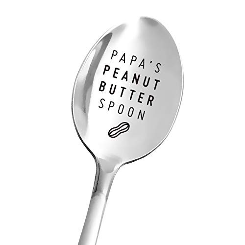 Engraved Spoon Gifts for Dad Funny Papas Peanut Butter Spoon Peanut Butter Lover Gift Papa Gift from Granddaughter Grandson Wife Papa Fathers DayBirthdayChristmas Gifts Engraved Spoon Gifts for Dad Funny Papas Peanut Butter Spoon Peanut Butter Lover Gift Papa Gift from Granddaughter Grandson Wife Papa Fathers DayBirthdayChristmas Gifts