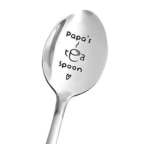 Best Papa Gifts Papas Tea Spoon Funny Tea Spoon Engraved Stainless Steel Gifts for Tea Lovers Men Papa Gift from Granddaughter Grandson Wife Papa Fathers DayBirthdayChristmas Gifts Best Papa Gifts Papas Tea Spoon Funny Tea Spoon Engraved Stainless Steel Gifts for Tea Lovers Men Papa Gift from Granddaughter Grandson Wife Papa Fathers DayBirthdayChristmas Gifts