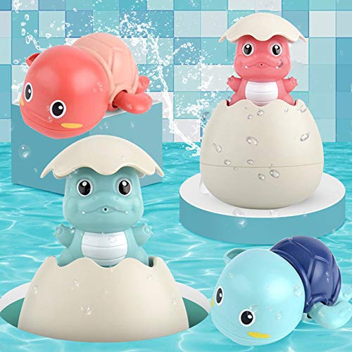 Xergur 4PCS Baby Bath Toy Set 2PCS Swimming Turtle and 2PCS Dinosaur Shower Egg Toys for Toddlers Kids Water Bathtub Shower Toys for 1218 Months Gifts for 1 2 3 4 5 6 Years Old Girls Boys Xergur 4PCS Baby Bath Toy Set 2PCS Swimming Turtle and 2PCS Dinosaur Shower Egg Toys for Toddlers Kids Water Bathtub Shower Toys for 1218 Months Gifts for 1 2 3 4 5 6 Years Old Girls Boys