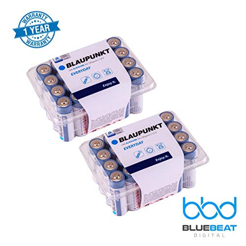 Blaupunkt AA Alkaline 15 Volt Batteries Long Lasting AllPurpose Double A High Capacity Battery for Household and Business Use Pack of 48 Batteries Blaupunkt AA Alkaline 15 Volt Batteries Long Lasting AllPurpose Double A High Capacity Battery for Household and Business Use Pack of 48 Batteries
