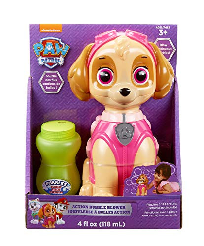 Little Kids Paw Patrol Skye Action Bubble Blower and Includes Bubble Solution
