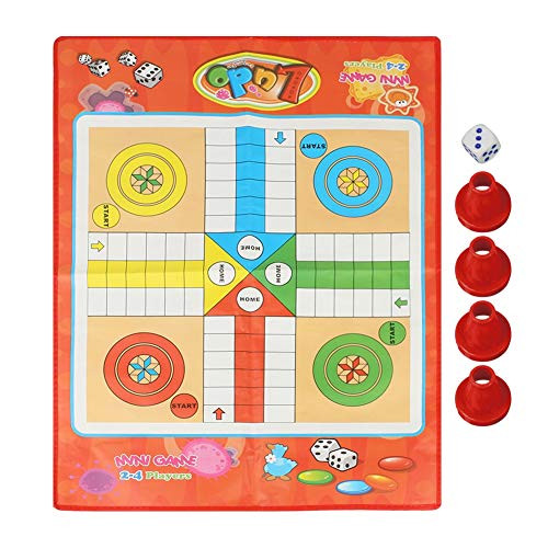 Keen so Ludo Ludo Board Game NonWoven Traditional Snakes Ladders Playing Children Kids Toys Ludo Family Game Board Set