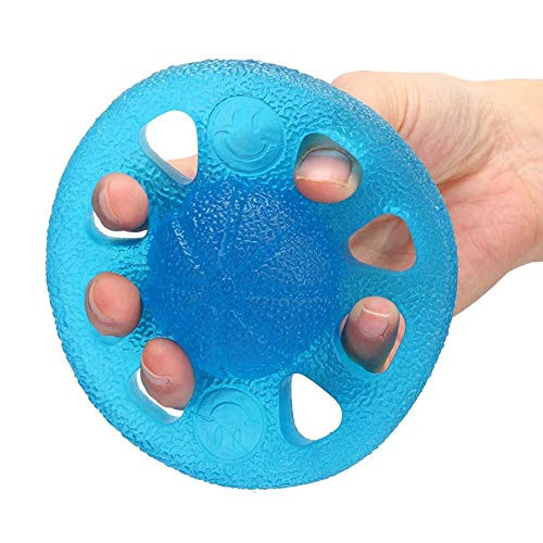 Wchiuoe Grip Exerciser Ball Grip Strength Ball Finger Device Finger Exerciser Hand Strengthener for Strength Training Squeeze and Training Stress Reflexology Muscle Pain Relief and Therapy Blue
