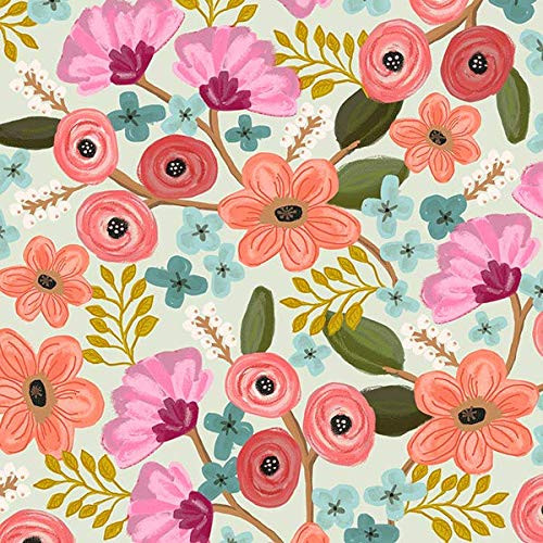 Printed Tissue Paper for Gift Wrapping with Design (Friendly Flowers), 24 Large Sheets (20x30)