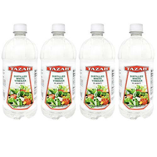 Tazah Distilled White Vinegar 32 fl oz Each Bottle Pack of 4