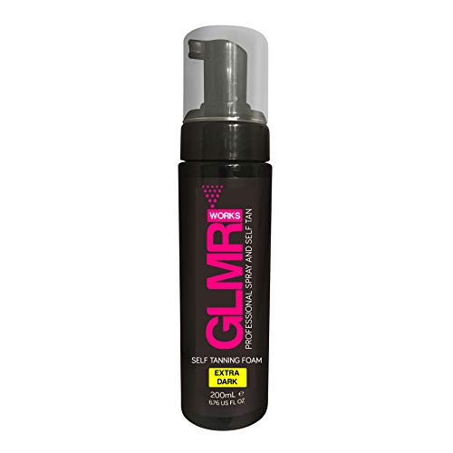 Fake Tan Mousse GLMR Works Professional Self Tanning Foam 200mL Sunless Tanner Extra Dark