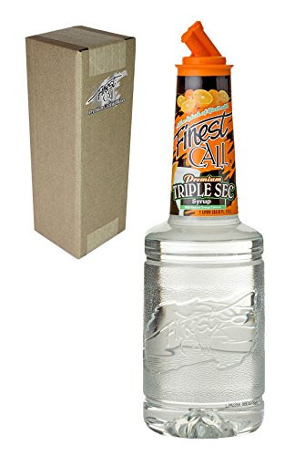 Finest Call Premium Triple Sec Syrup Drink Mix 1 Liter Bottle 338 Fl Oz Individually Boxed