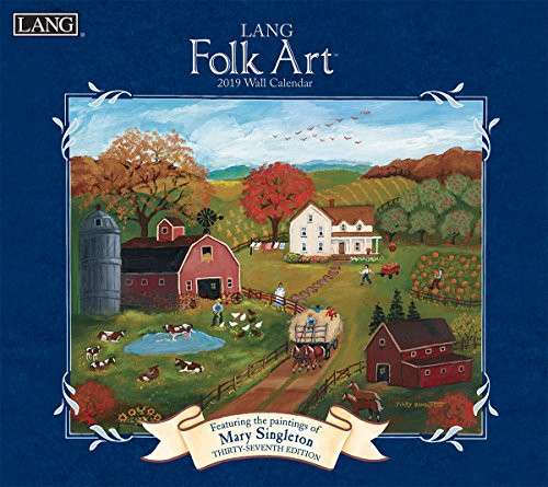 The LANG Companies Folk Art 2019 Wall Calendar 19991001922