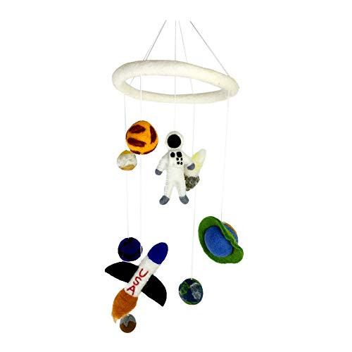 Astronaut Space Shuttle Planets Nursery Mobile for Babys Room Crib Decoration