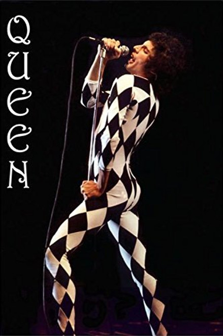 Queen Freddie Mercury Harlequin Outfit 36x24 Music Art Print Poster Stage Costume Queen Freddie Mercury Harlequin Outfit 36x24 Music Art Print Poster Stage Costume