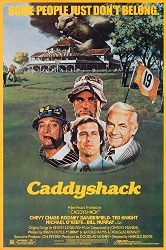 Caddyshack 1980 36x24 Movie Art Print Poster Comedy Classic Chevy Chase Rodney Dangerfield Ted Knight Michael O'Keefe Bill Murray