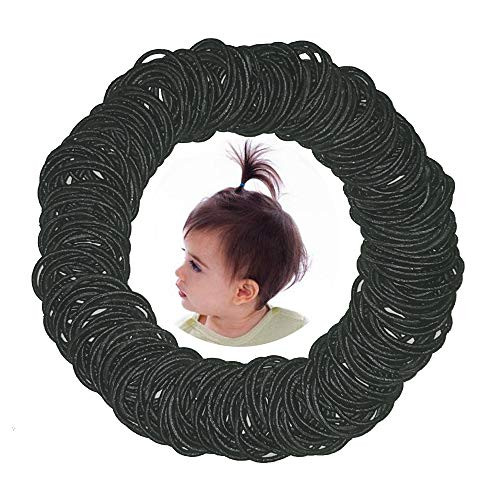 300 Pcs Baby Girls Hair Ties Small Size Elastic Hair Ties for Baby Girls Infants Toddlers Black Hair Bands Elastic Ponytail Holder 300 Pcs Baby Girls Hair Ties Small Size Elastic Hair Ties for Baby Girls Infants Toddlers Black Hair Bands Elastic Ponytail Holder