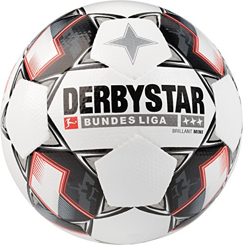 Derbystar Bundesliga Mini Soccer Ball, White, Size 1
