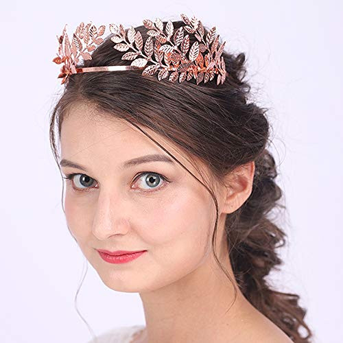 Anglacesmade Bridal Headband Leaf Vine Headband Rose Gold Leaf Crown Leaf Tiara Wedding Headpiece Bridesmaid Prom Festival Hair Accessories for Women and GirlsRose gold Anglacesmade Bridal Headband Leaf Vine Headband Rose Gold Leaf Crown Leaf Tiara Wedding Headpiece Bridesmaid Prom Festival Hair Accessories for Women and GirlsRose gold
