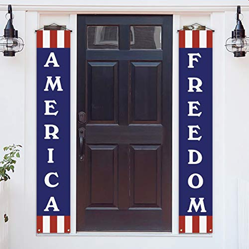 Veterans Day Decoration Banner American Freedom Banner 4th of July Day Memorial Day Independence Day Flag Day Patriotic Decorations Bunting Garland