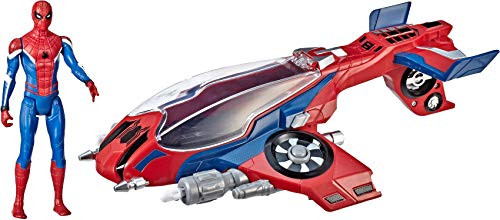 SpiderMan Far From Home SpiderJet with  Vehicle Toy  6 Scale Action Figure