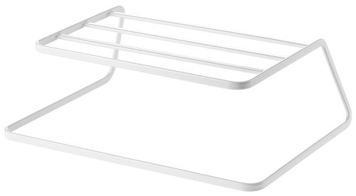 YAMAZAKI home Tower Dish Riser, White