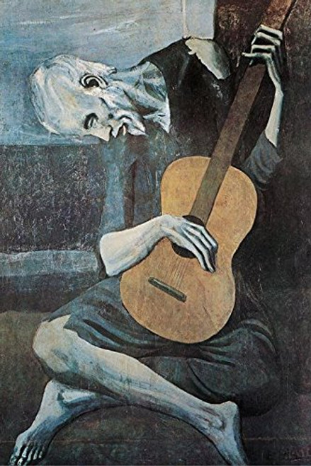 Buyartforless Old Guitarist by Pablo Picasso 36x24 Art Print Poster Museum Masterpiece Famous Painting