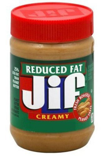 Jif Creamy Reduced Fat Peanut Butter Spread 16Ounce Pack of 6
