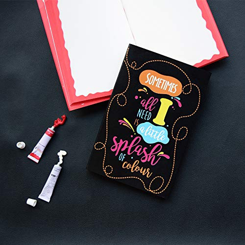 Doodle Colors Play Black Diary, Notebook, 192 Pages, Unruled Pages, 80 GSM