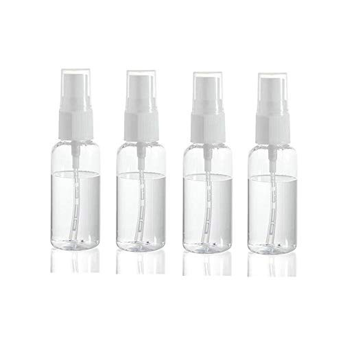 4 Pack Plastic Spray Bottles 30ML Travel Size Spray Bottles Refillable Fine Mist Sprayer Bottle for Essential Oil Cosmetic Perfume