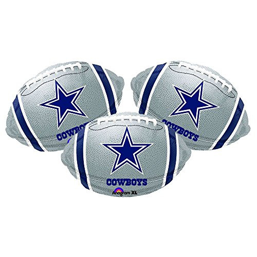 Dallas Cowboys Football Party Decoration 18" Balloons - Set of 3