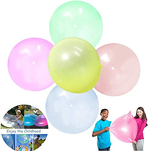GINKO Outdoor Fun Inflatable Bubble Balls Toy Bubble Ball Inflatable Fun Ball Amazing TearResistant Super Bubble Ball Inflatable Outdoor Balls 70cm Pink