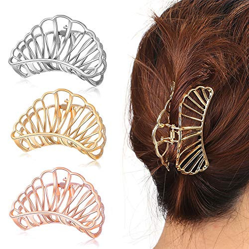 Large Hair Clips Metal Hair Claw ClipsClaw Clips for Thick Hair Hollow Nonslip Hair Catch Jaw Clamp for Women Lady Girls Hair Accessories Large Hair Clips Metal Hair Claw ClipsClaw Clips for Thick Hair Hollow Nonslip Hair Catch Jaw Clamp for Women Lady Girls Hair Accessories