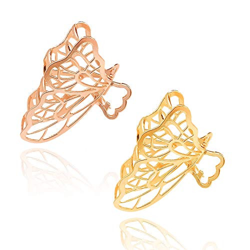 Large Metal Hair Claw Clips Butterfly Lady Thick Hair Barrette Nonslip Hollow Hair Jaw Clamp Clips Hairpins Thick Hair Accessories for Women Lady Girls Gold Rose Gold Large Metal Hair Claw Clips Butterfly Lady Thick Hair Barrette Nonslip Hollow Hair Jaw Clamp Clips Hairpins Thick Hair Accessories for Women Lady Girls Gold Rose Gold