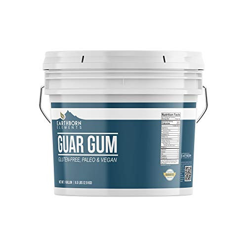 Guar Gum Powder 1 Gallon Bucket GlutenFree Food Thickener  Binder Baking Resealable Bucket by Earthborn Elements