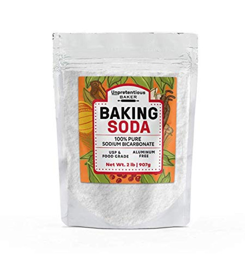 Baking Soda 2 lbs by Unpretentious Baker GlutenFree Highest Quality Food USP Grade NonGMO Pesticide Free Great for Baking Cooking Leavening Agent Pure Sodium Bicarbonate Baking Soda 2 lbs by Unpretentious Baker GlutenFree Highest Quality Food USP Grade NonGMO Pesticide Free Great for Baking Cooking Leavening Agent Pure Sodium Bicarbonate