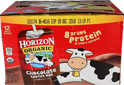 Horizon Organic ShelfStable 1 Lowfat Milk Boxes Chocolate 8 oz 12 Pack Horizon Organic ShelfStable 1 Lowfat Milk Boxes Chocolate 8 oz 12 Pack