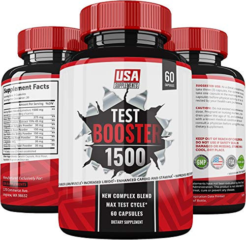 Test Booster with Estrogen Blocker  Post Cycle Therapy Supplement  Muscle Builder  Libido Booster for Men  Monen  Testosterone Booster Energy Pills