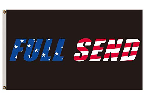 LOYOKI Full Send Nelk Nelkboys Banner Indoor Outdoor Decor Flags Cool Funny Tags for College Dorm Room Man Cave Tailgates Parties 3x5 Feet US